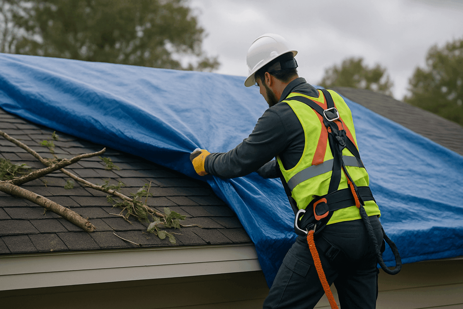 Storm Damage Restoration: From Emergency Tarping to Insurance Claims
